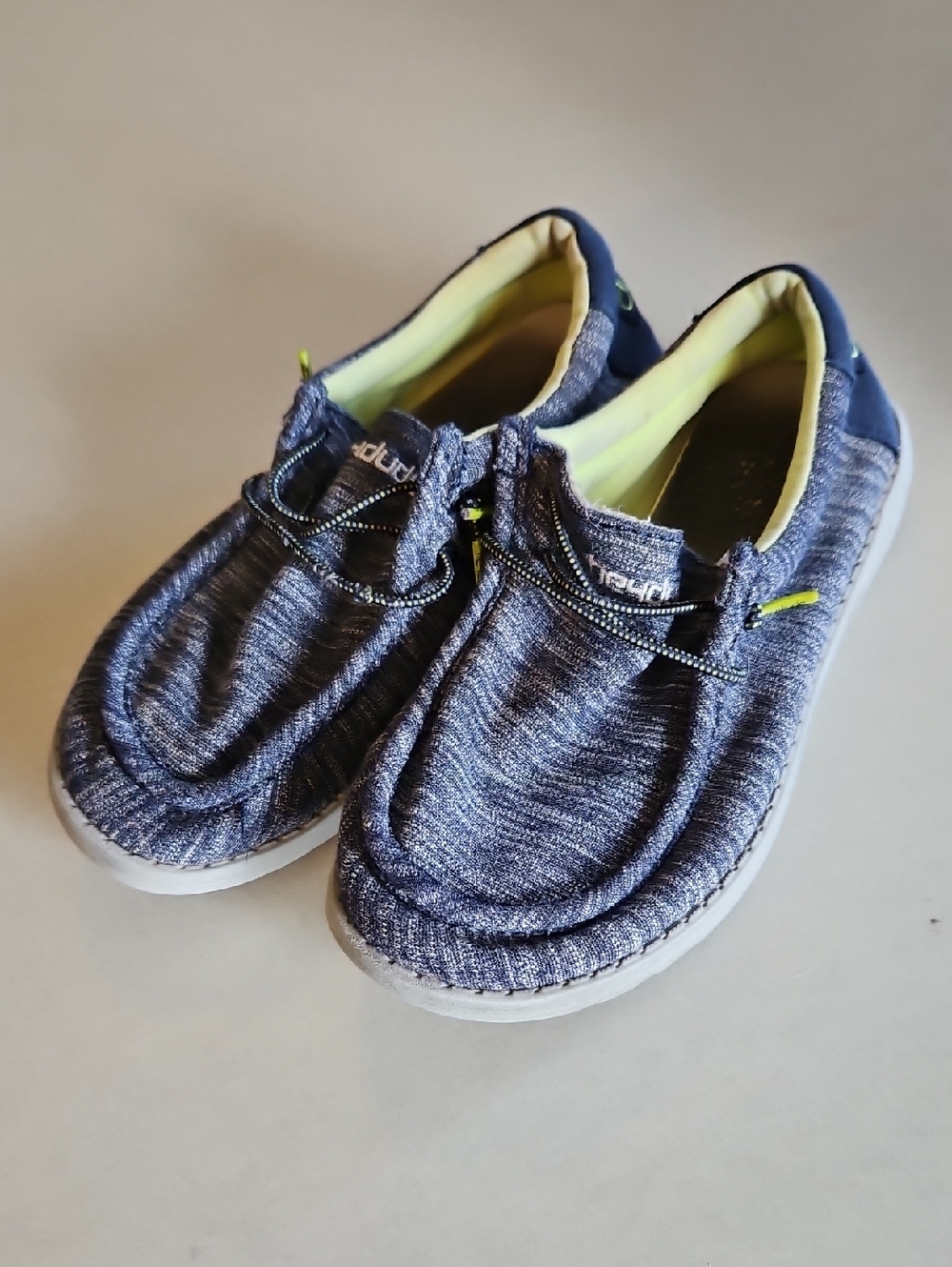 Hey Dude Wally Youth Stretch Navy